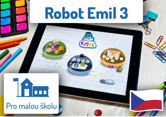 Robot Emil 3 - software - školní licence na 1 rok pro malé školy