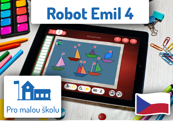 Robot Emil 4 - software - školní licence na 1 rok pro malé školy