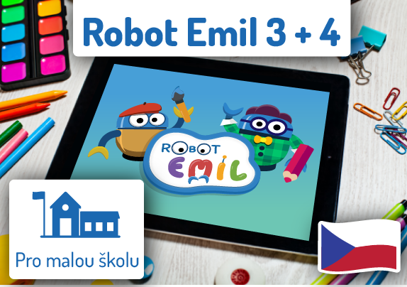 Robot Emil 3 + 4 - software - školní licence na 3 roky