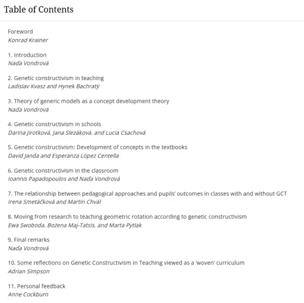 Implementing a New Mathematics Curriculum Based on Genetic Constructivism (Nad'a Vondrová, Ladislav Kvasz)